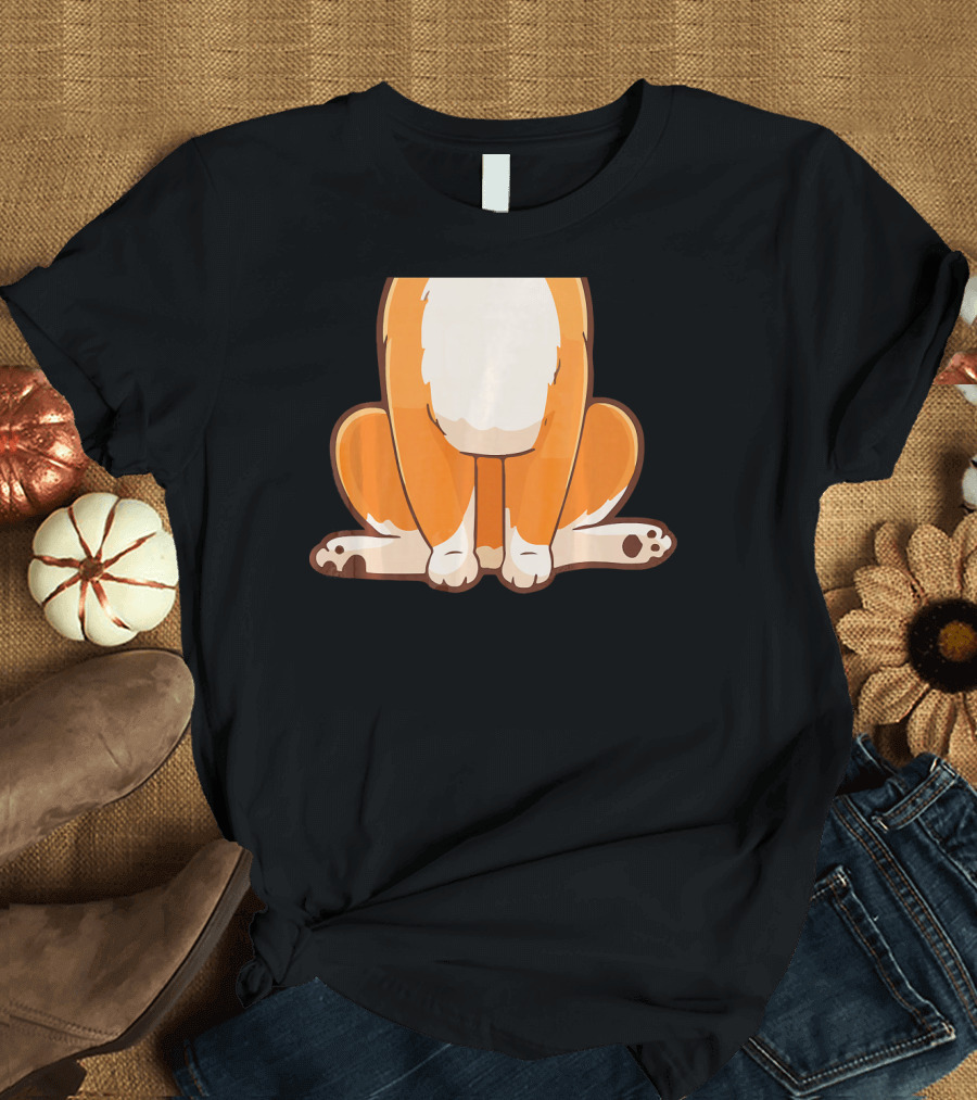 Halloween Sheltie Dog Body Sitting Cartoon T-Shirt