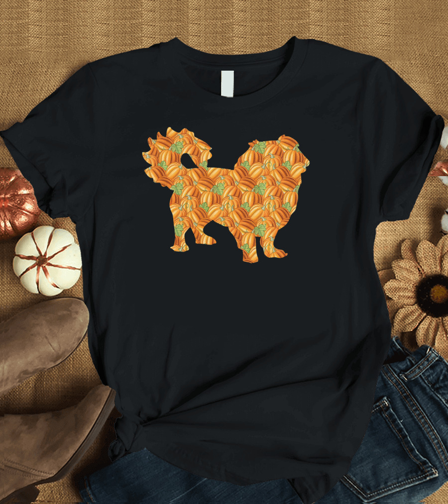 Pekingese Pumpkin Pattern Easy Halloween Costume Pelchie T-Shirt