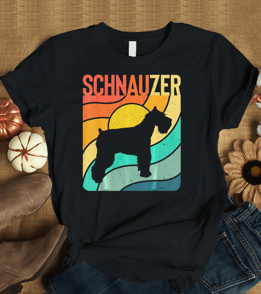Schnauzer Vintage Retro Dog T-Shirt