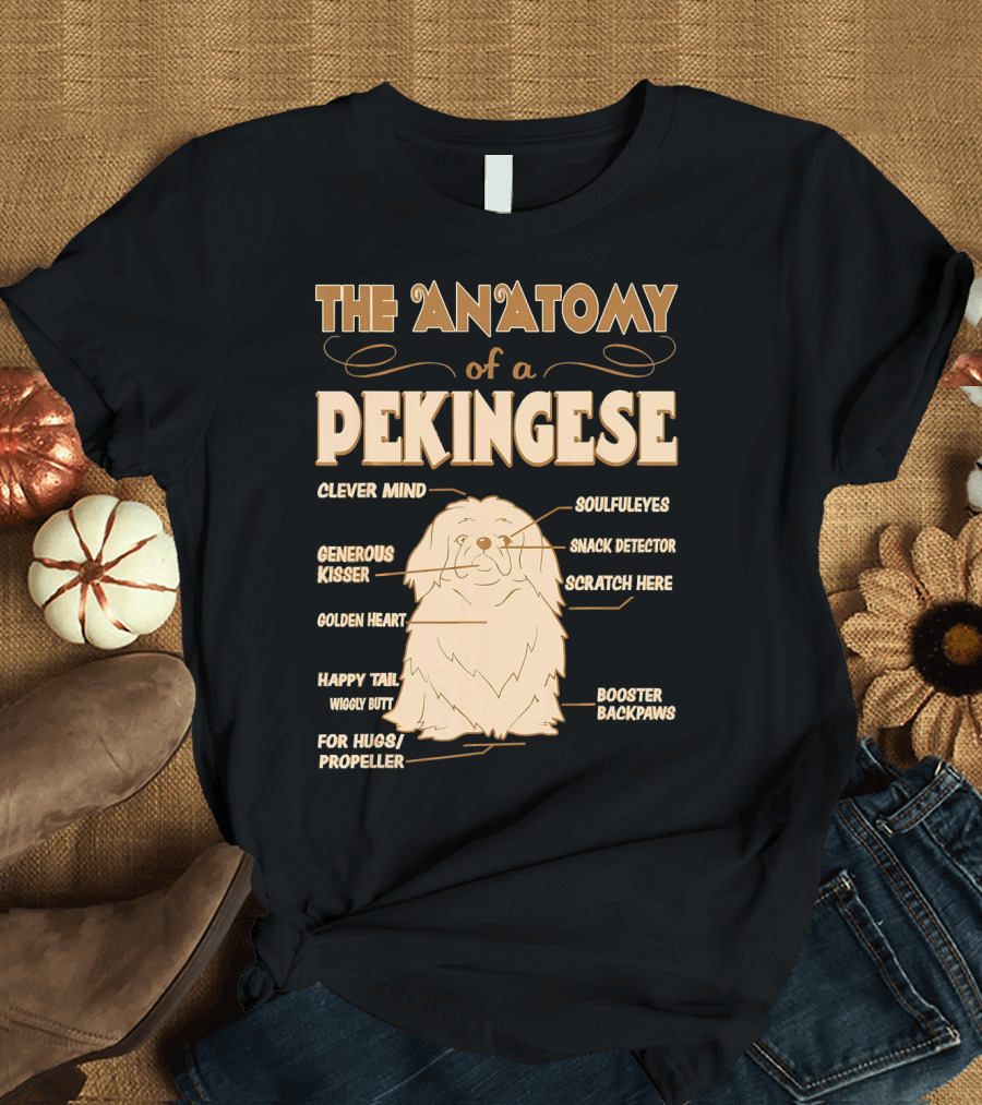 The Anatomy of a Pekingese Clever Mind Soulful Eyes Generous Kisser Snack Detector Scratch Here Golden Heart Happy Tail Wiggly Butt For Hugs Propeller