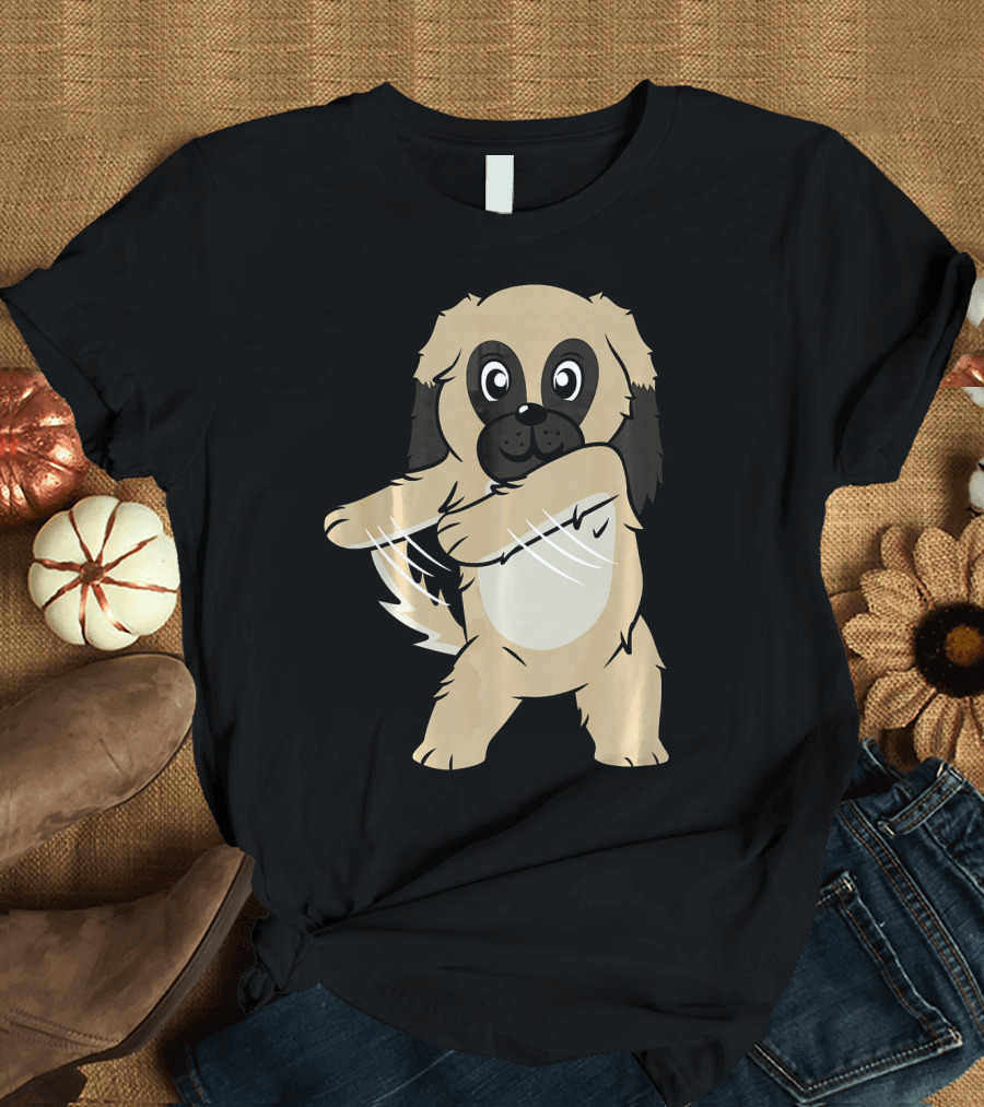 Pekingese Floss Dance Flossing Funny Dog Cute Dancing Pekingese T-Shirt