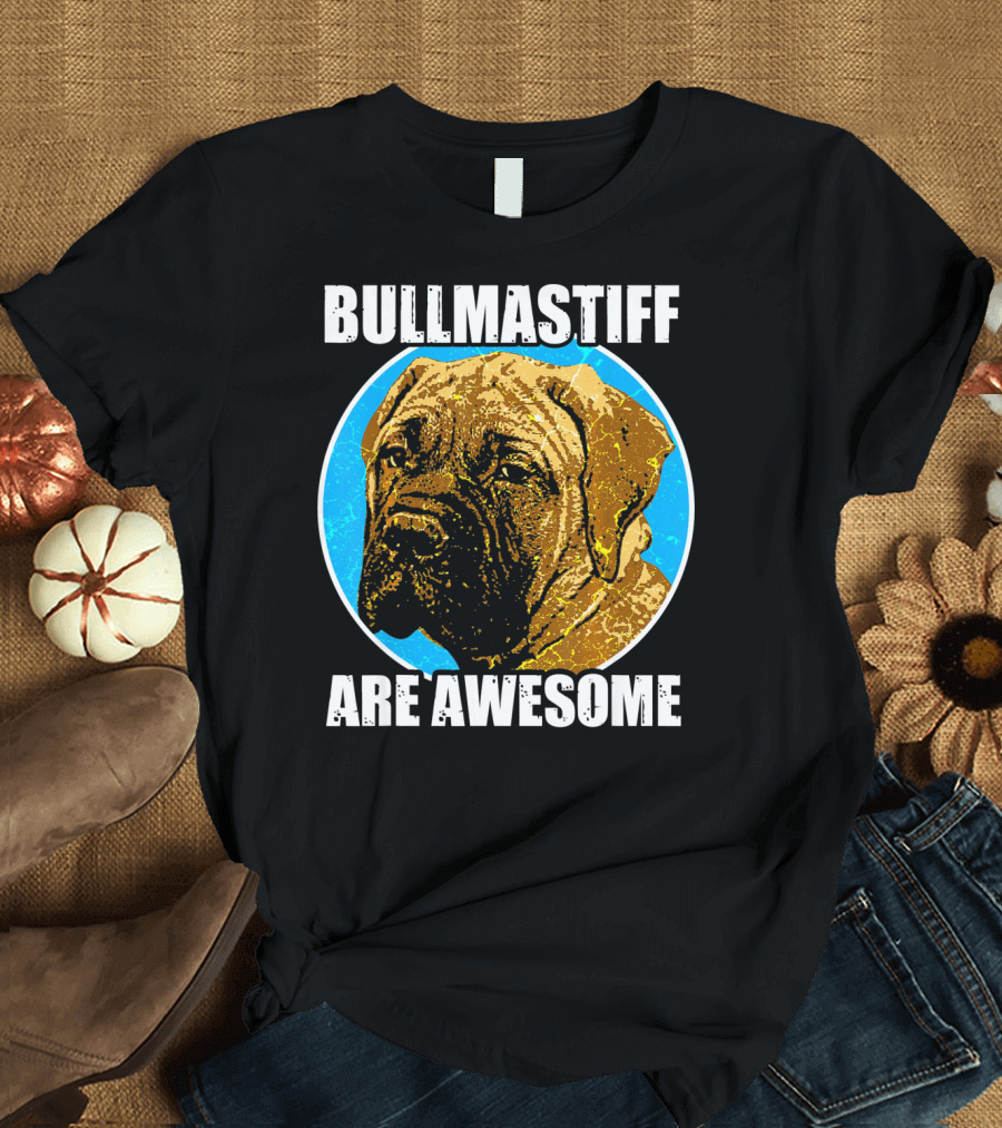 Bullmastiff Are Awesome Vintage Mastiff Pet Dog T-Shirt
