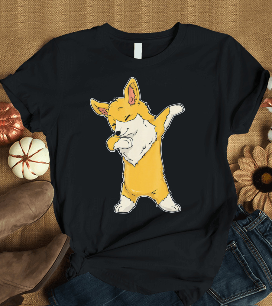 Dabbing Corgi Welsh Corgis Dab Dance Pose T-Shirt
