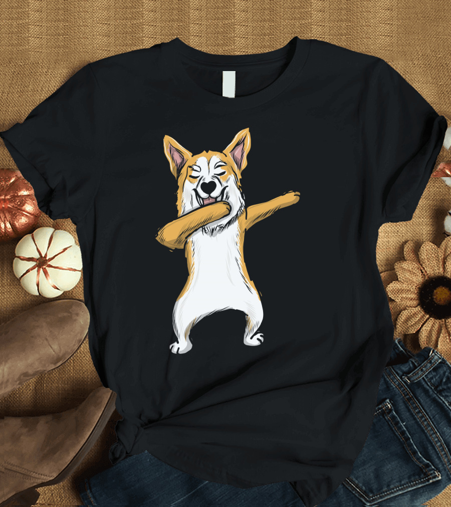 Dabbing Welsh Corgi Dance T-Shirt
