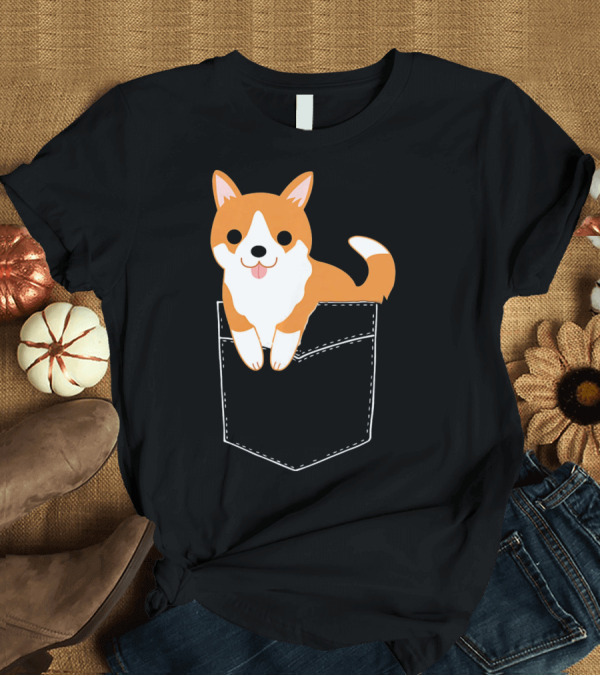 T-Shirt: Corgi In Your Pocket Cute Funny Corg Dog T-Shirt Corgi In Your Pocket Cute Funny Corg Dog T-Shirt