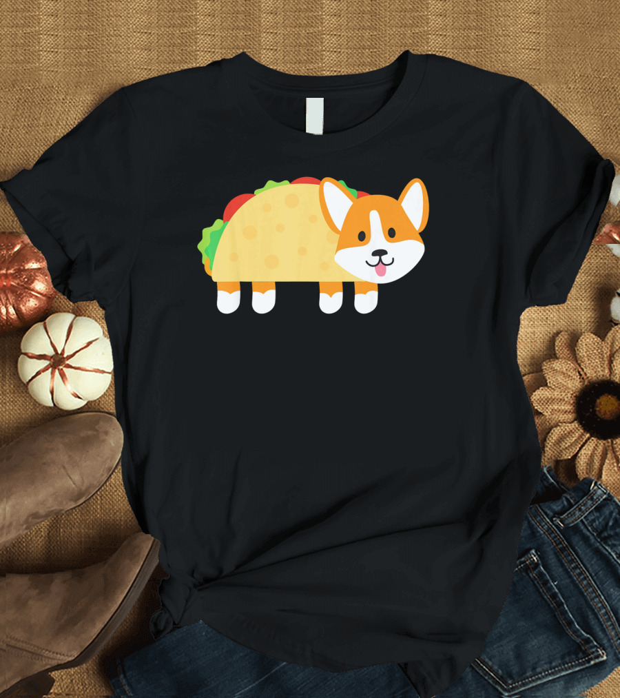 Cinco De Mayo Cute Corgi Taco Food T-Shirt