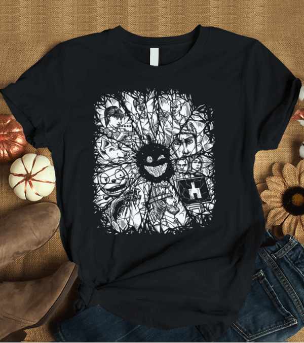 T-Shirt: Black Mirror Dark Refractions Iconic Episodes Symbolic Imagery Collection T-Shirt Black Mirror Dark Refractions Iconic Episodes Symbolic Imagery Collection T-Shirt
