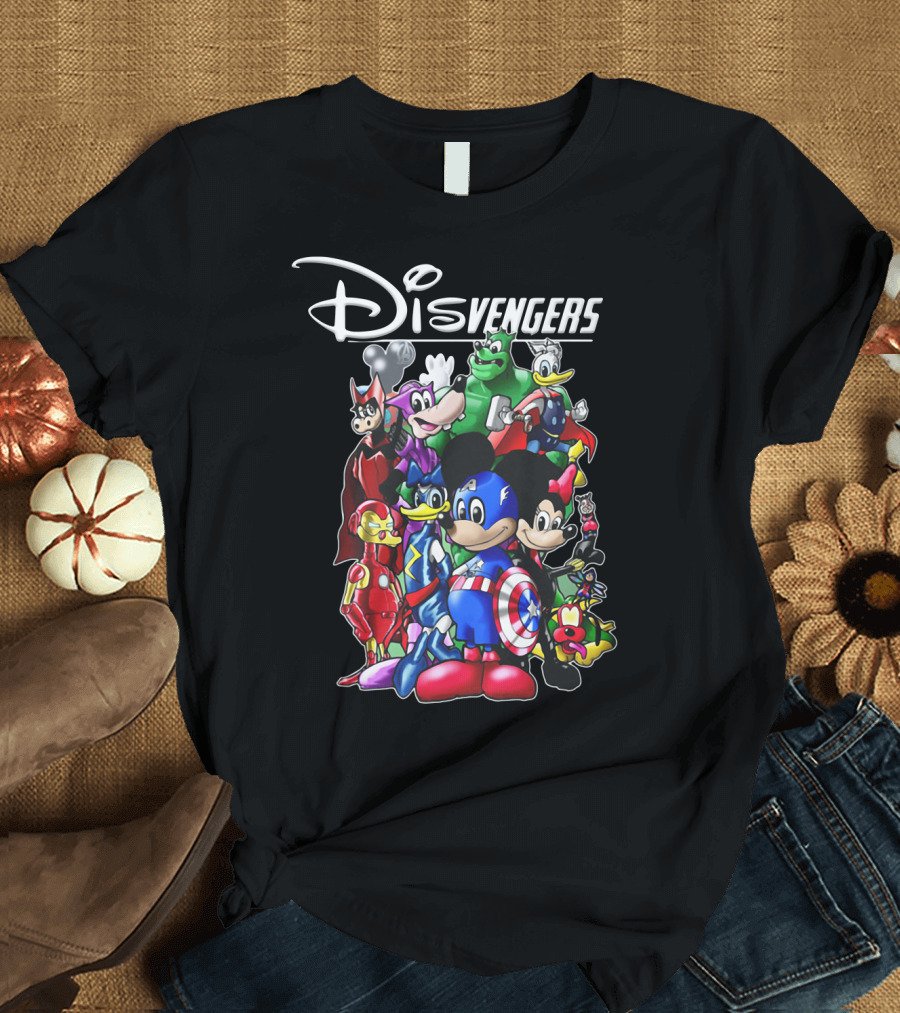 Disney Marvel Avengers Endgame Mickey Disvengers Characters T-Shirt
