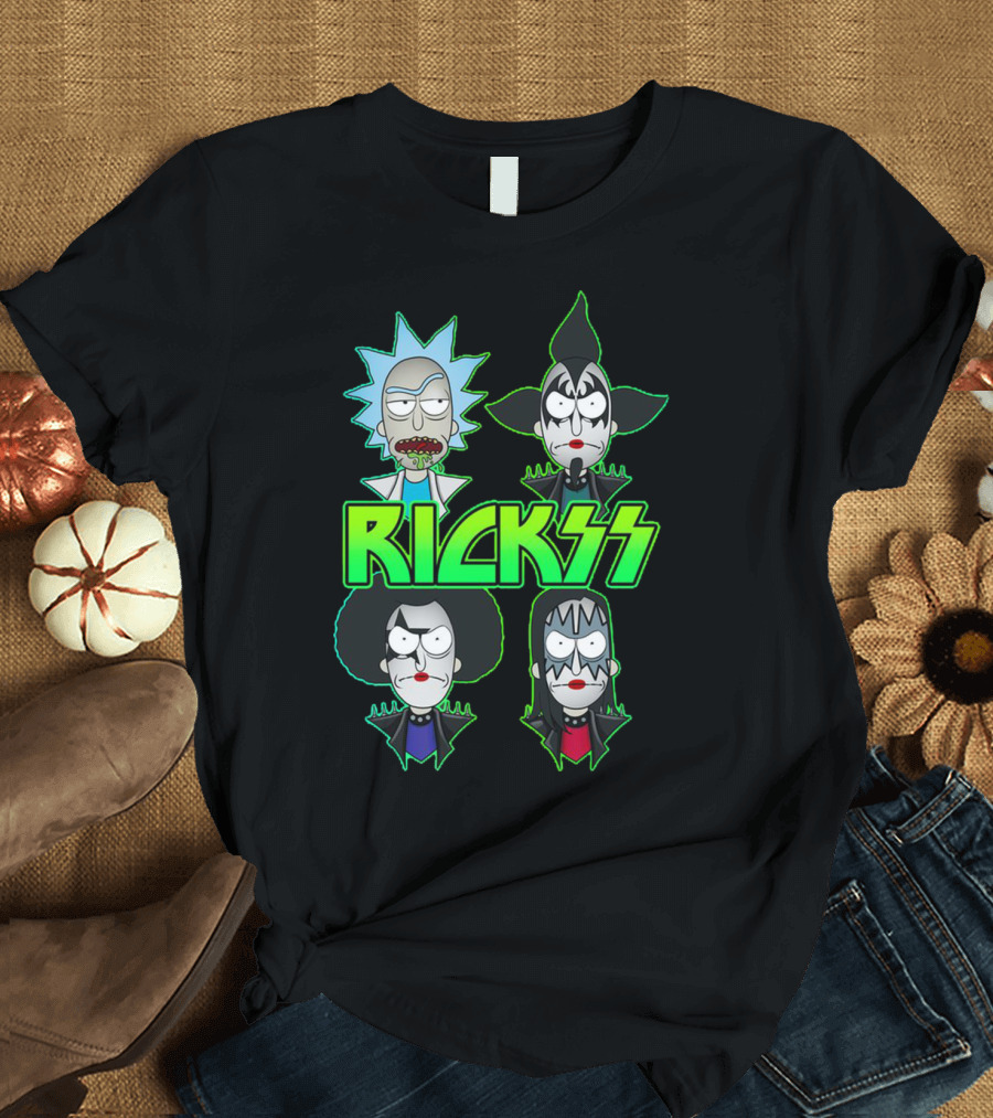 Rick and Morty KISS Band Parody Rickss T-Shirt