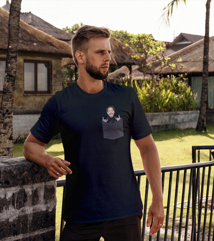 Post Malone Goodbyes Fun Pocket T-Shirt