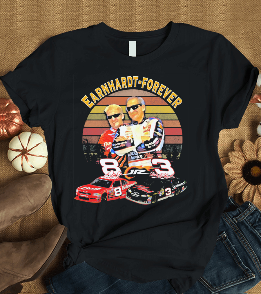 Earnhardt Forever No. 8 and 3 NASCAR Racing Legends T-Shirt