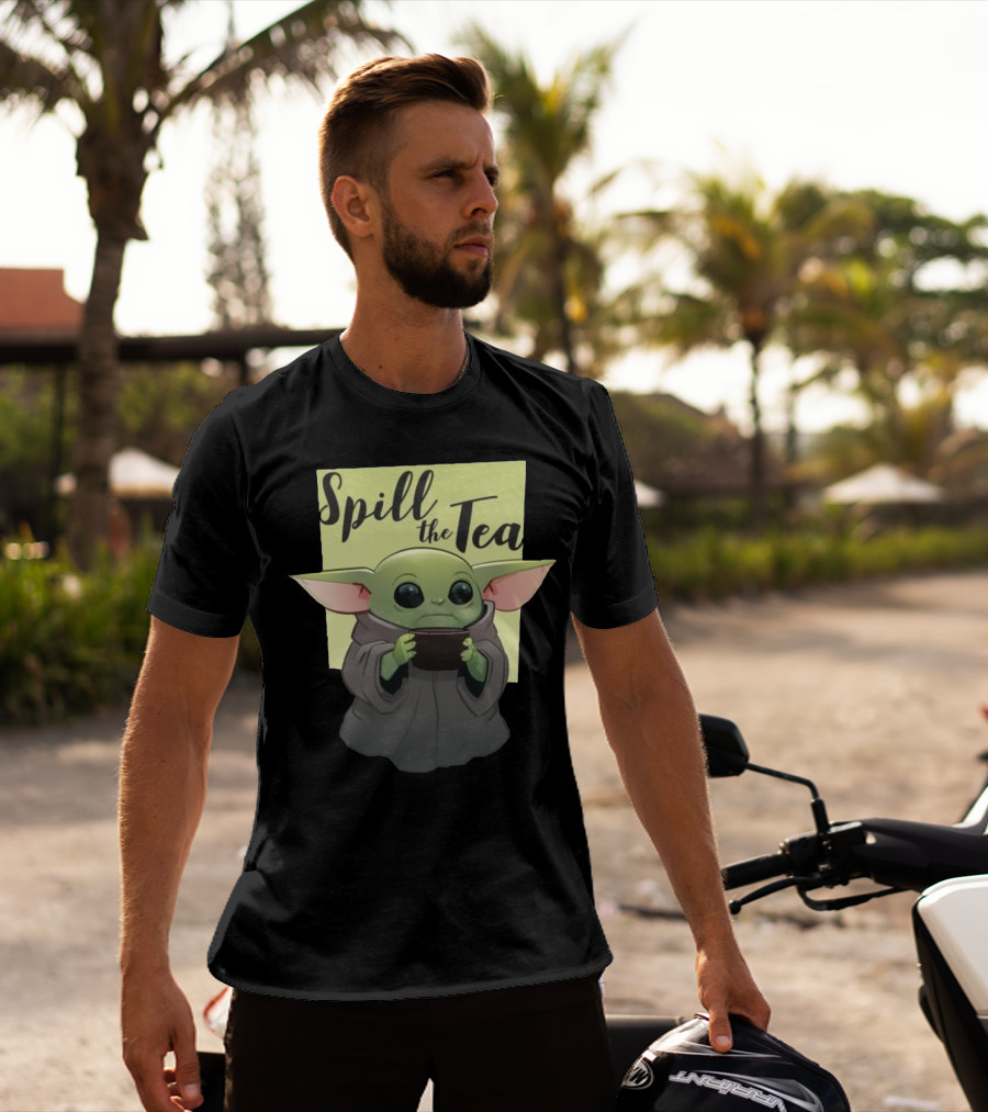Spill The Tea Baby Yoda T-Shirt