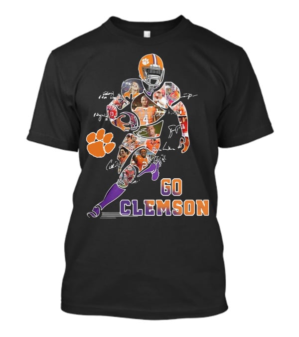 Clemson Tigers Football Team Heroes Collage Go T-Shirt