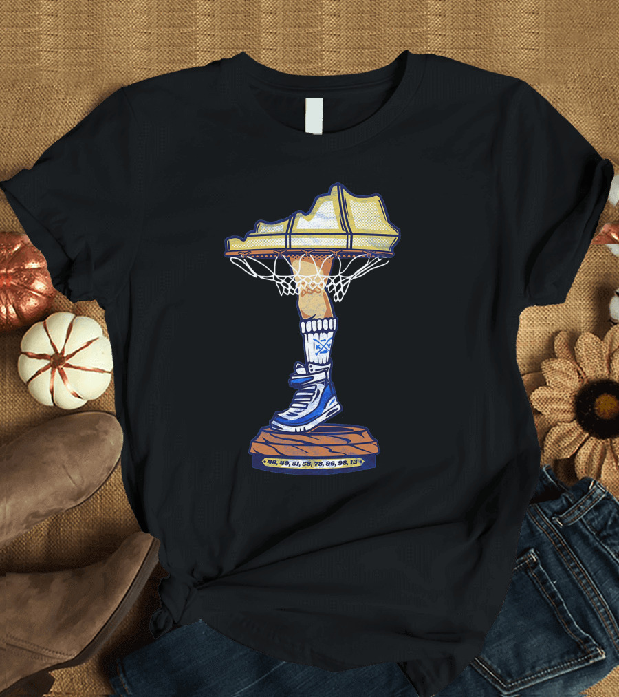 Kentucky State Leg Lamp Basketball Shoe Trophy 48 49 51 58 78 96 98 12 T-Shirt