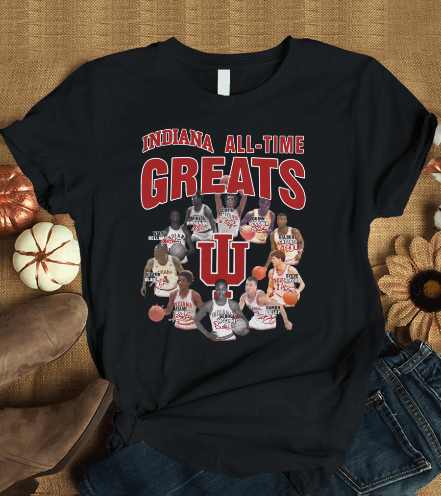 Indiana All-Time Greats IU Basketball Legends T-Shirt