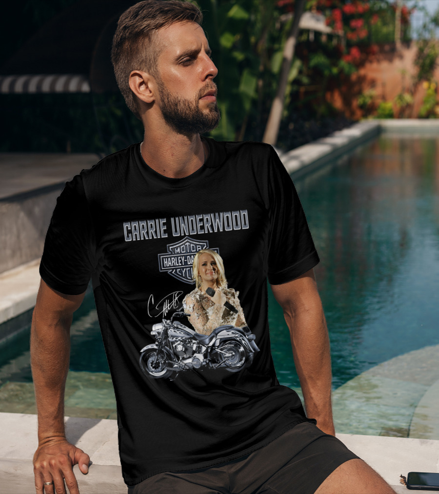 Carrie Underwood Harley Davidson Motorcycle Performance T-Shirt