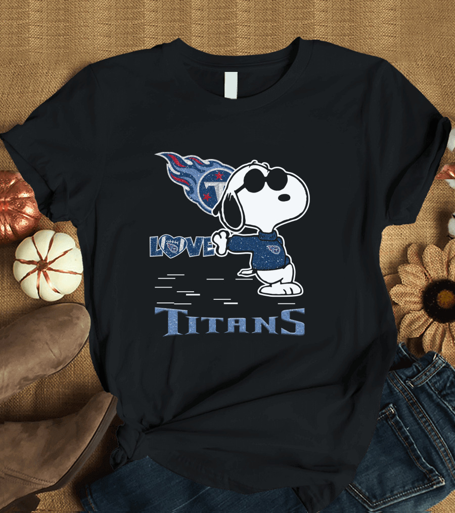 Snoopy Love Tennessee Titans Football Passion T-Shirt