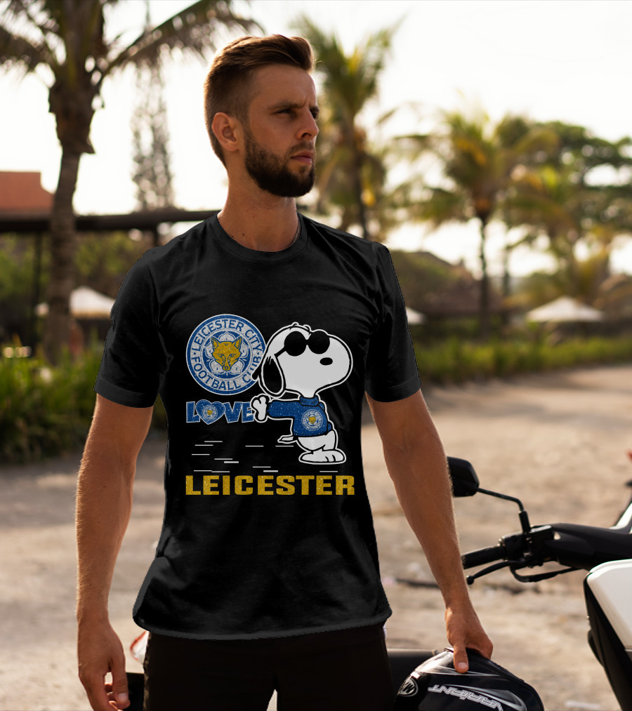 Snoopy Love Leicester City Football Club T-Shirt