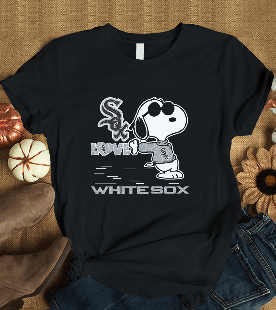 Snoopy Sox Love White Sox T-Shirt