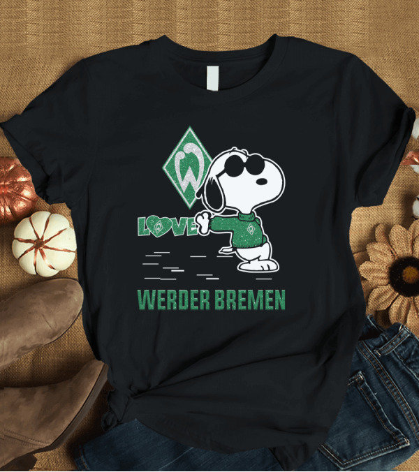T-Shirt: Snoopy Werder Bremen Love T-Shirt Snoopy Werder Bremen Love T-Shirt