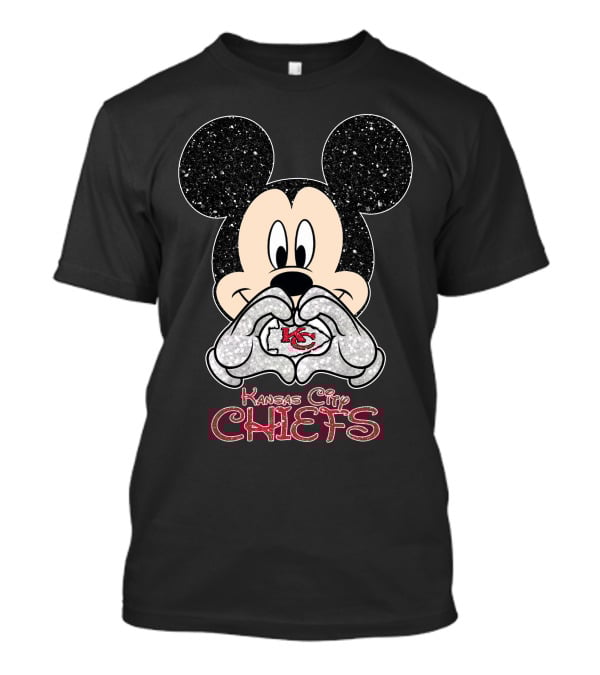 Mickey Kansas City Chiefs Heart KC T-Shirt