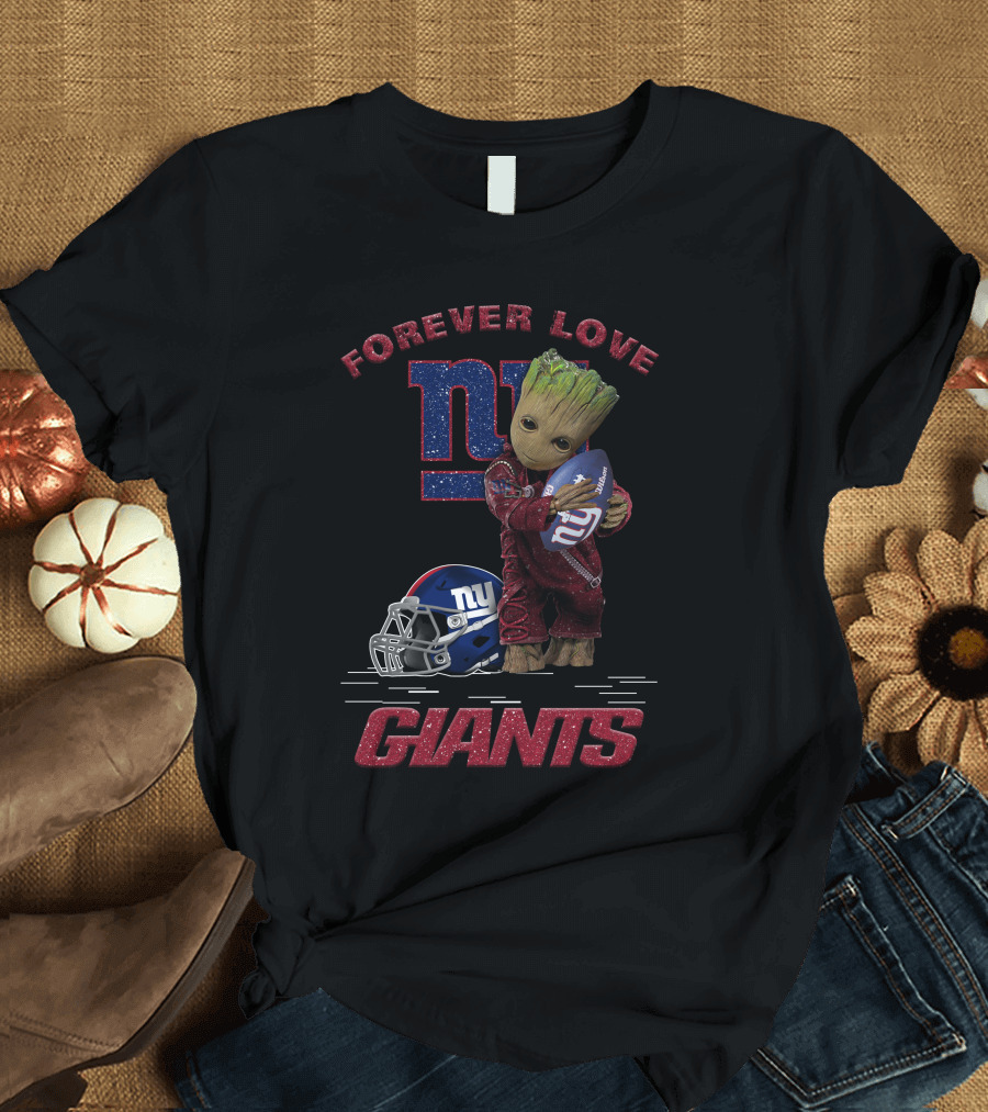 Forever Love Groot New York Giants T-Shirt