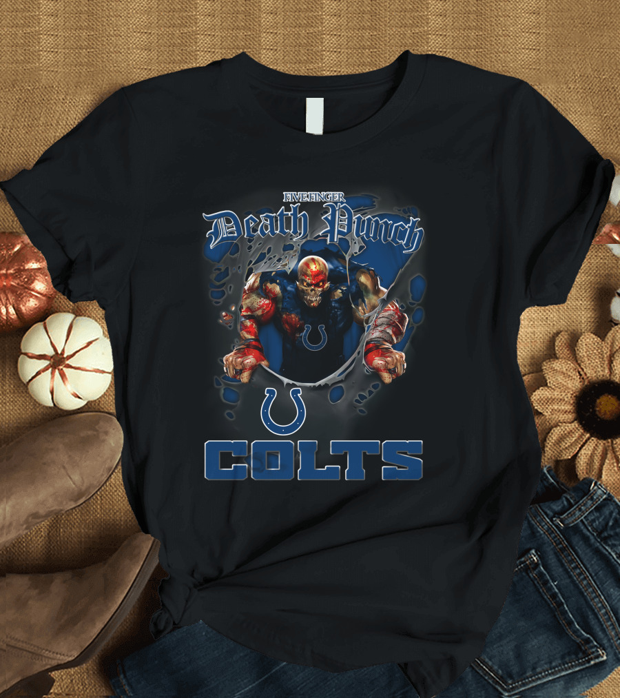 Five Finger Death Punch Colts Nfl Football Fans Indianapolis T-Shirt