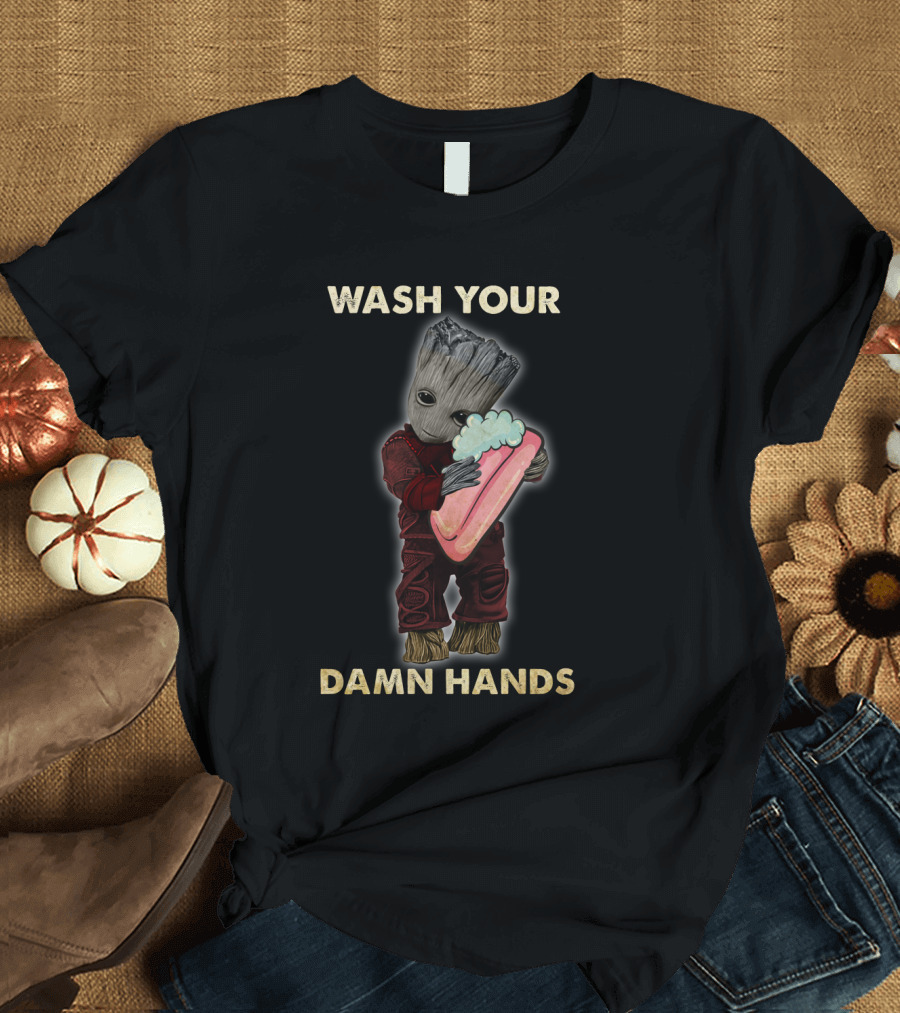 WASH YOUR DAMN HANDS G HUG SOAP T-Shirt