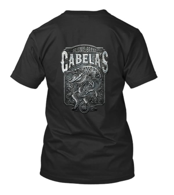 Cabela's Original Brand Walleye Fishing Est 1961 T-Shirt