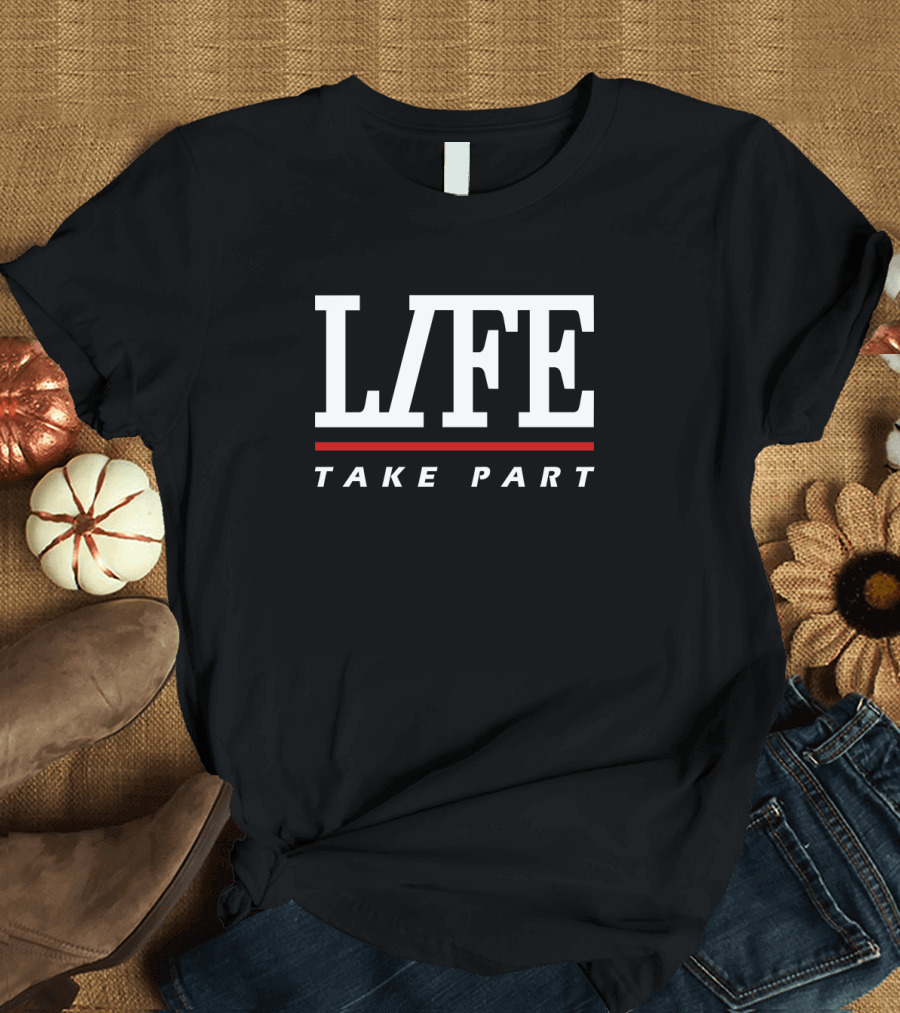 LIFE Take Part Bold Red Line T-Shirt