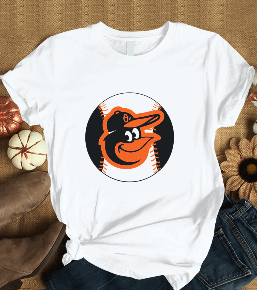 Orioles Baseball Logo Hot Dog Race Fun T-Shirt