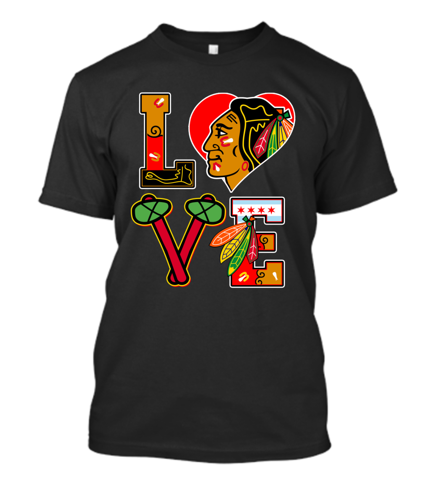 LOVE Blackhawks Fans T-Shirt