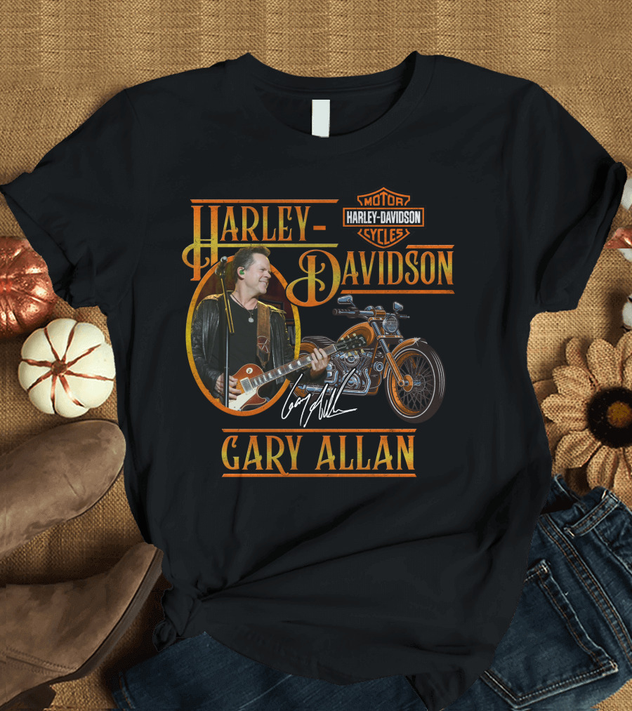 Harley Davidson Motorcycles Gary Allan Signature Edition T-Shirt