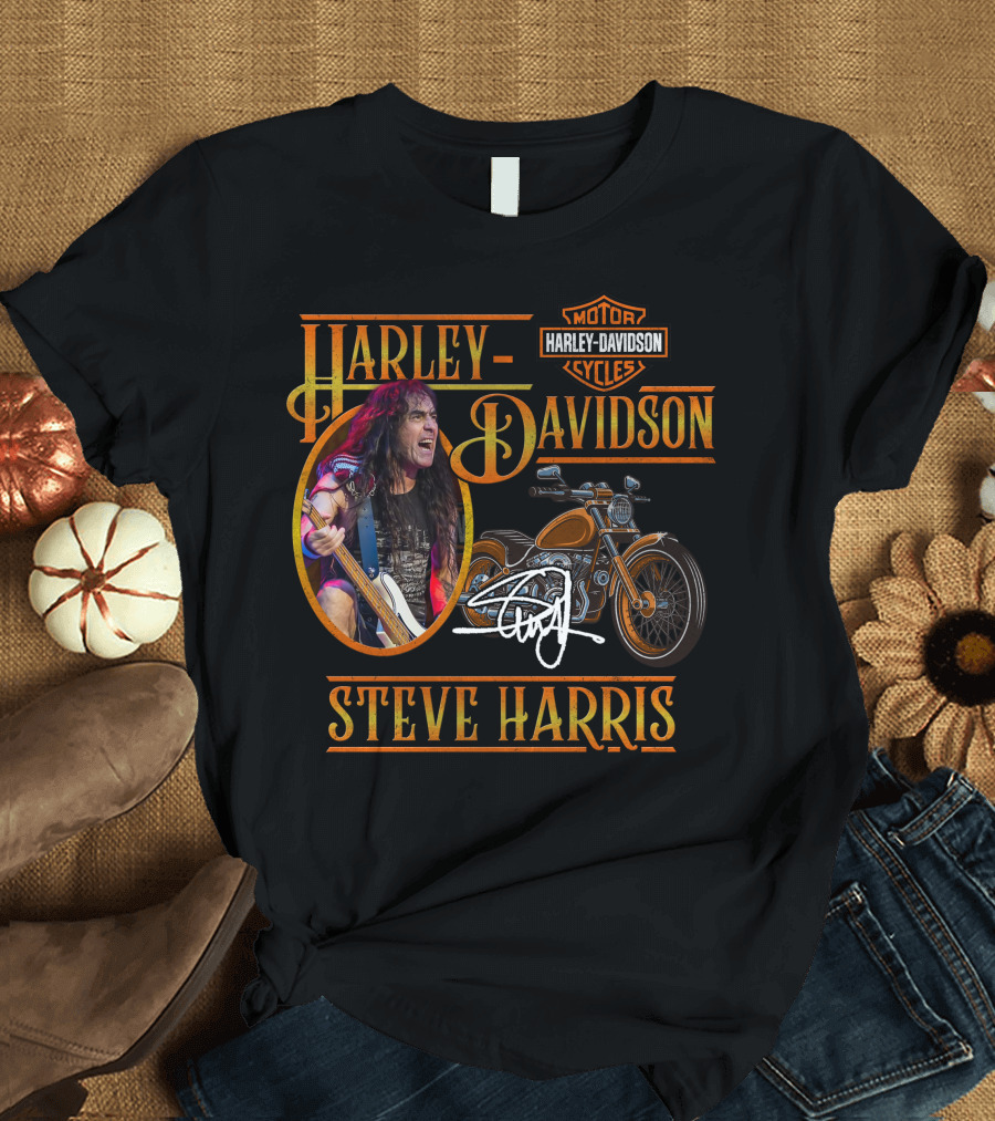 Harley Davidson Motorcycles Steve Harris T-Shirt