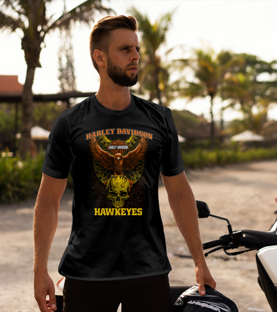 Harley Davidson Motor Hawkeyes Cycles T-Shirt