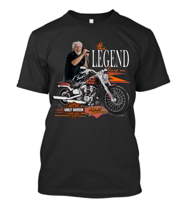 The Legend Lives On Bob Seger Harley Davidson Motorcycle T-Shirt