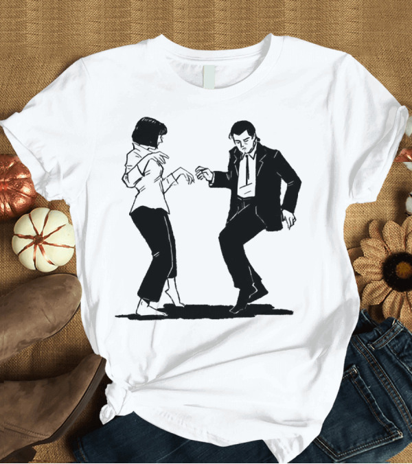 T-Shirt: Pulp Fiction Dance Scene T-Shirt Pulp Fiction Dance Scene T-Shirt