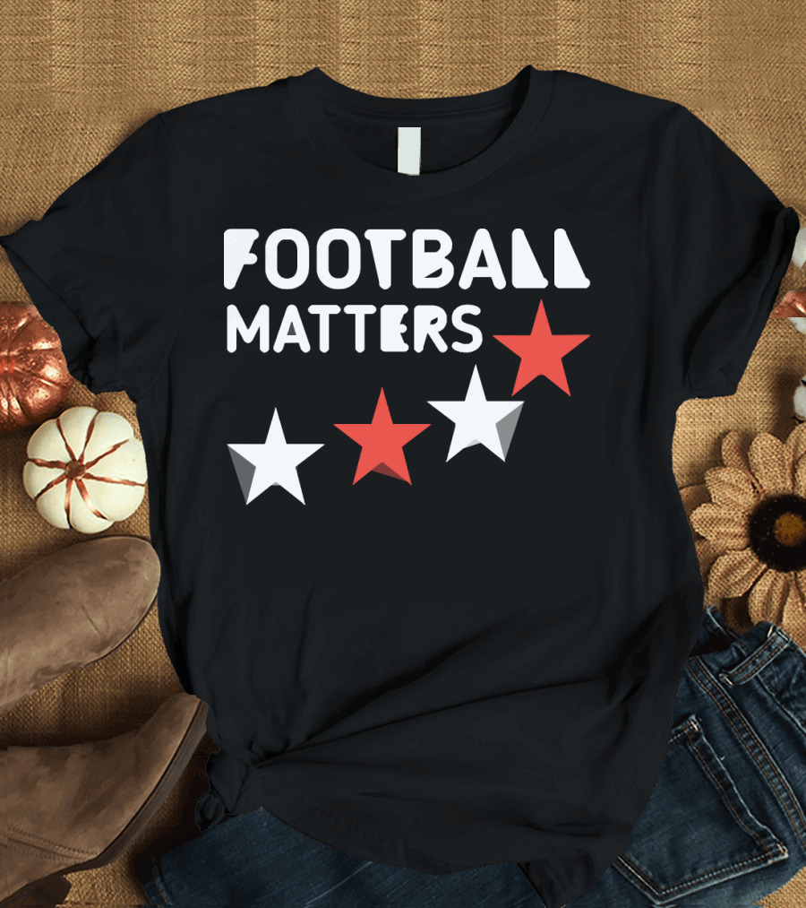 FOOTBALL MATTERS Four Stars Red and White T-Shirt