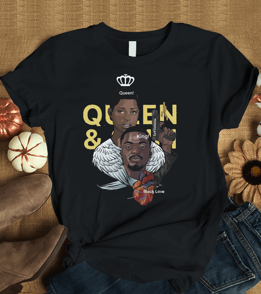 Queen King Black Love Self Defense T-Shirt