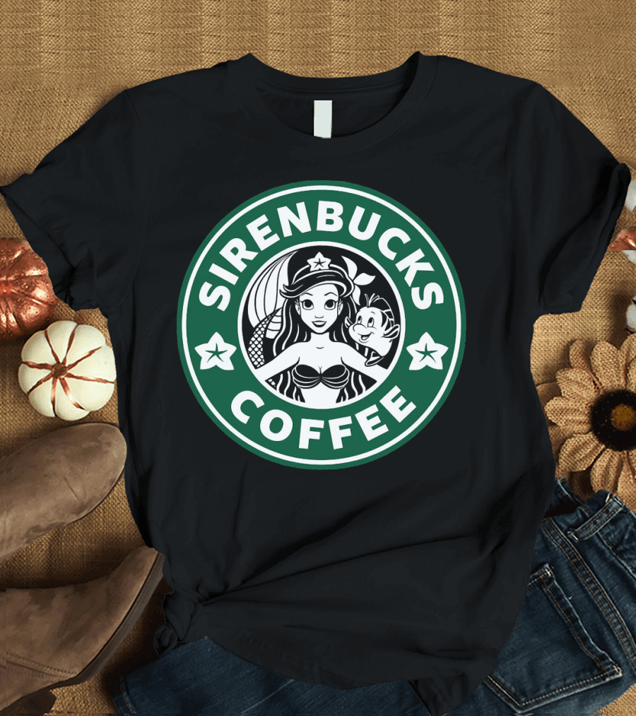 Sirenbucks Coffee Mermaid T-Shirt