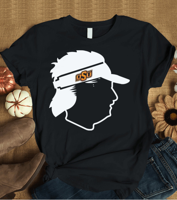 T-Shirt: Mike Gundy Oklahoma State OSU Coach Silhouette Visor T-Shirt Mike Gundy Oklahoma State OSU Coach Silhouette Visor T-Shirt