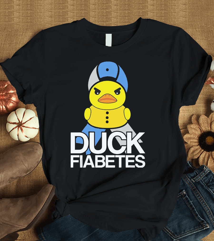 Duck Fiabetes Angry Duck with Hat T-Shirt