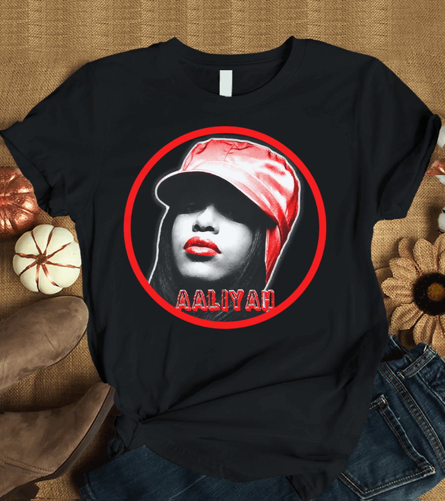Aaliyah Red Hat T-Shirt