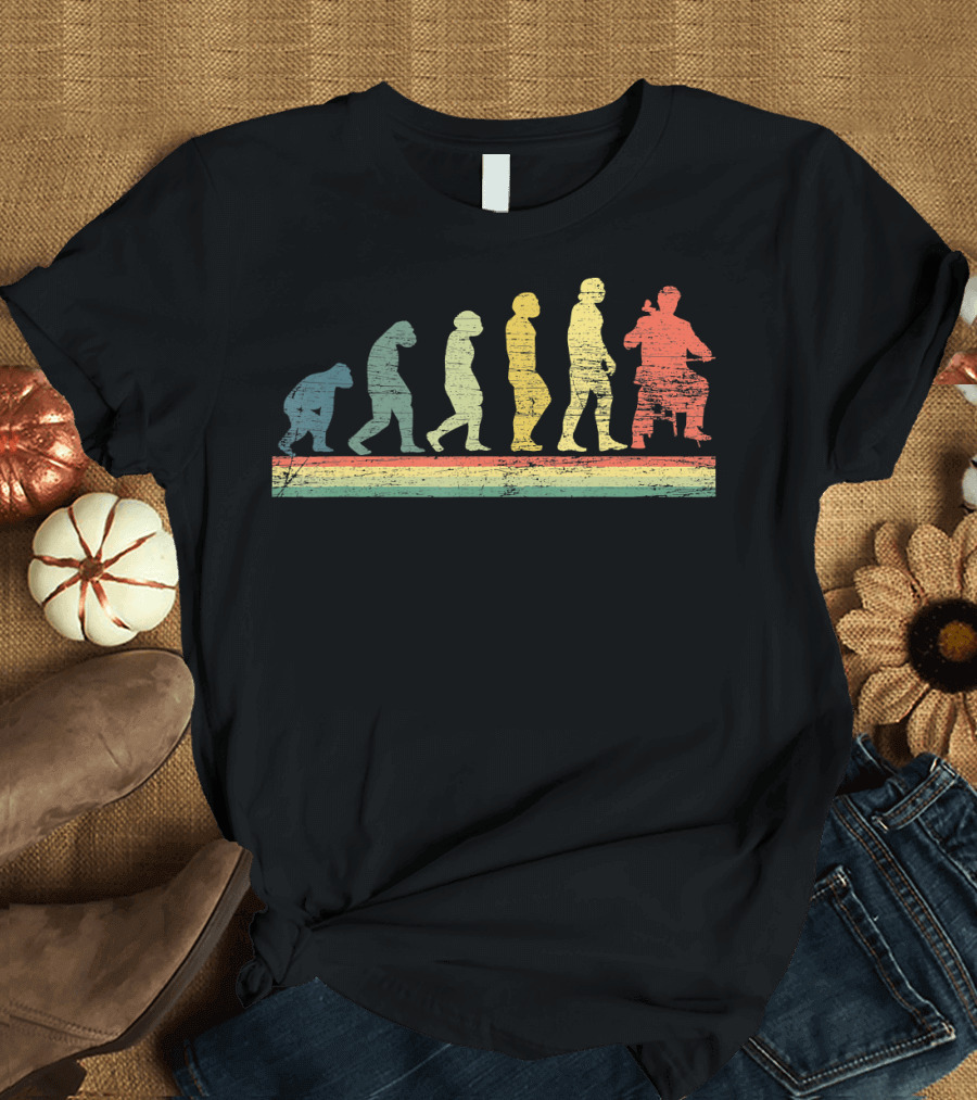 Vintage Evolution Cellist Cello T-Shirt