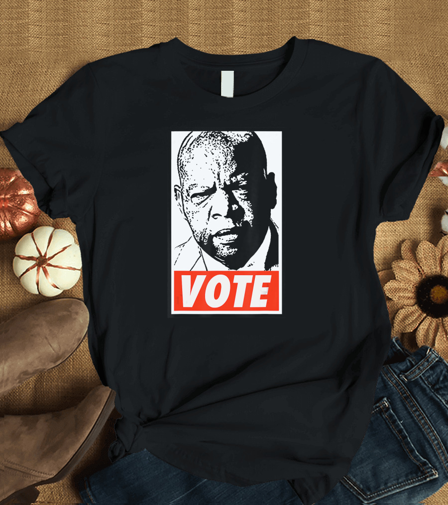 John Lewis Vote Political Activism Icon T-Shirt
