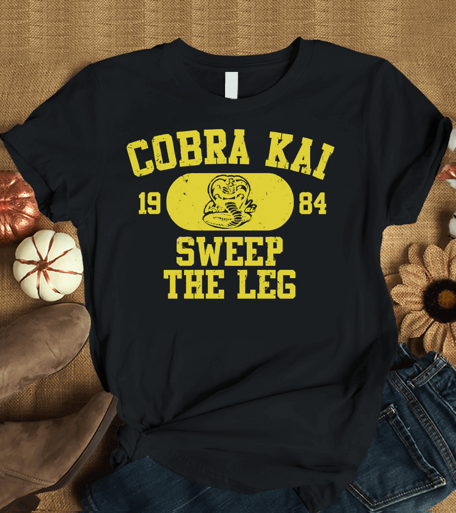 Cobra Kai 1984 Sweep the Leg Vintage Cobra T-Shirt
