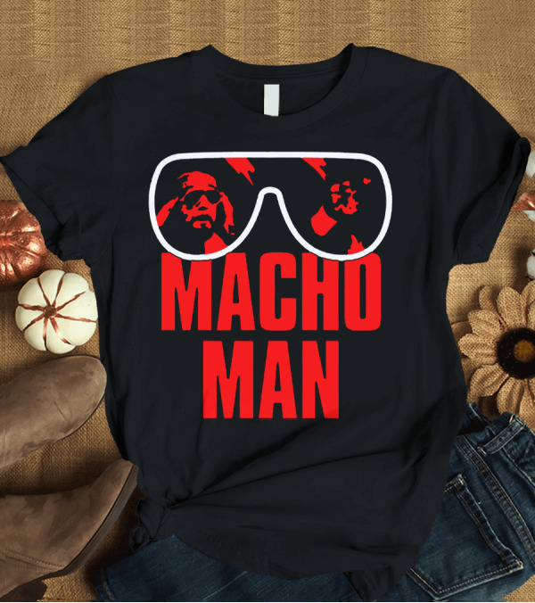 T-Shirt: Macho Man Sunglasses Iconic T-Shirt Macho Man Sunglasses Iconic T-Shirt