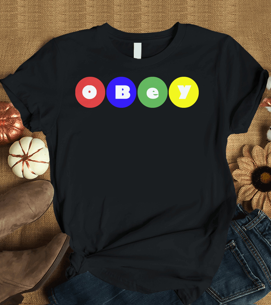 Obey Parappa Big Shot Colorful Circles T-Shirt