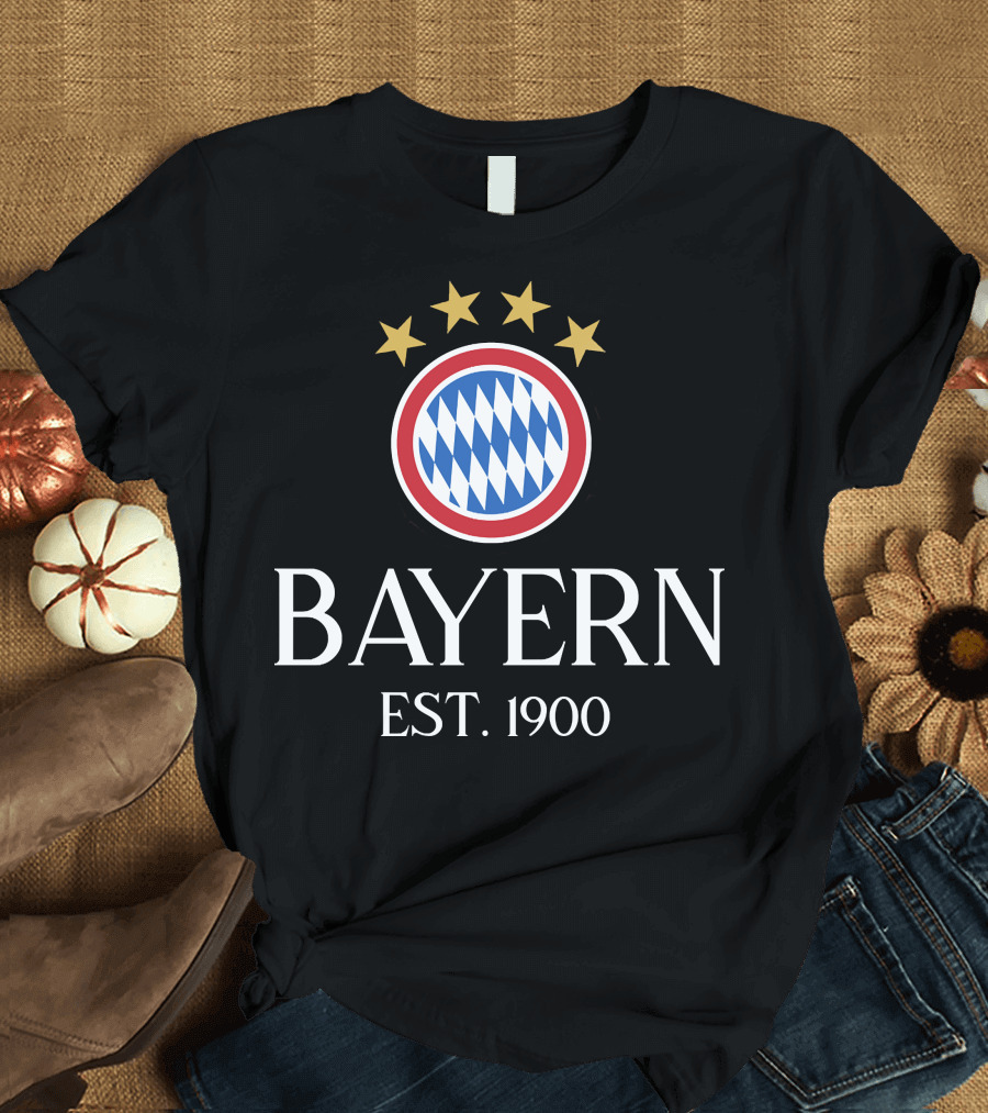 Bayern Est. 1900 Four Stars Emblem T-Shirt