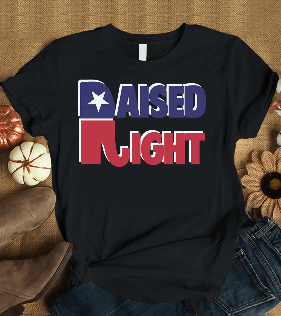 Republican Raised Right GOP Elephant Star T-Shirt